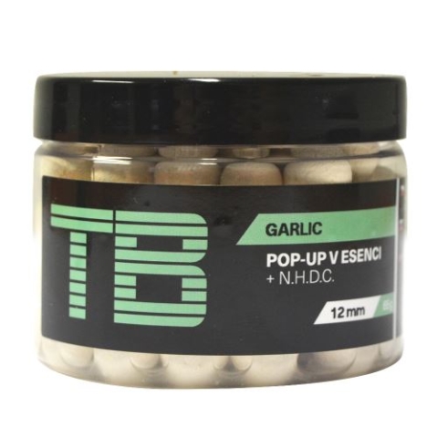 TB Baits Plávajúce Boilie Pop-Up White Garlic + NHDC 65 g 16mm